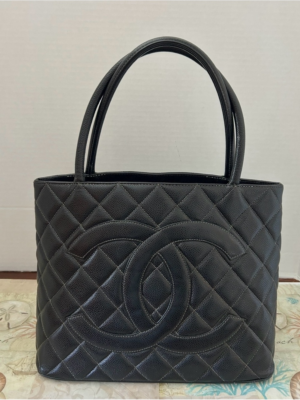 Chanel Quilted Caviar Medallion Tote
